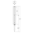 Envision LED-PL-3C-15-3W-5CCT-ALM-BL-LV Path Light: 3-Column, Black