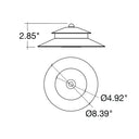Envision PL-H-ALM-BL-3 Path Light Cap: Style 3, Black