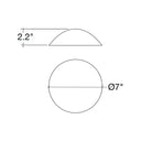 Envision PL-H-ALM-BL-DM Path Light Cap: Dome, Bronze