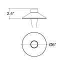 Envision PL-H-ALM-BL-TR Path Light Cap: Traditional, Bronze