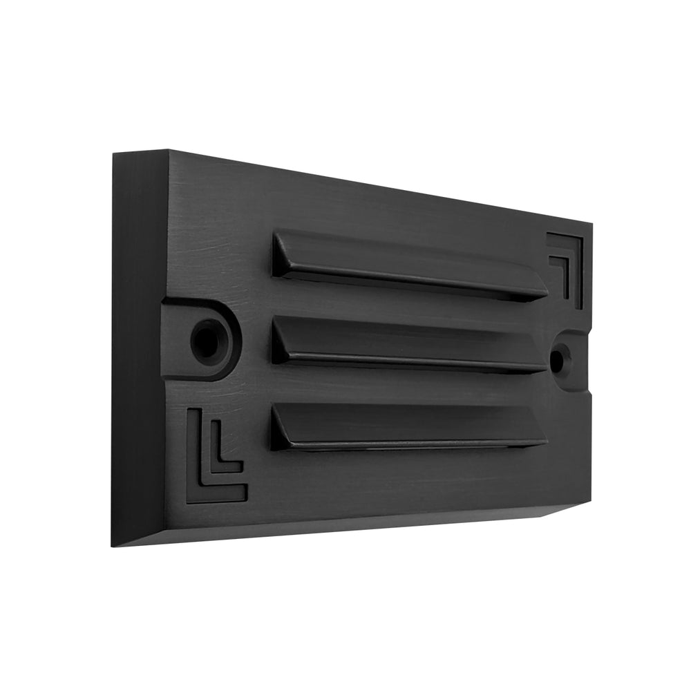 Envision LED-STEP-LVR-SM-5-3W-5CCT-BR-MBL-LV Surface Mount Step Light - 5inch Width - Louver, Matte Black
