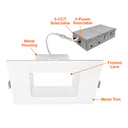 Envision LED-DL-SQ-EX-6-3P18-5CCT-WH-SM 5/6" External J-Box: SQ-Line, 18w/15/12w, White
