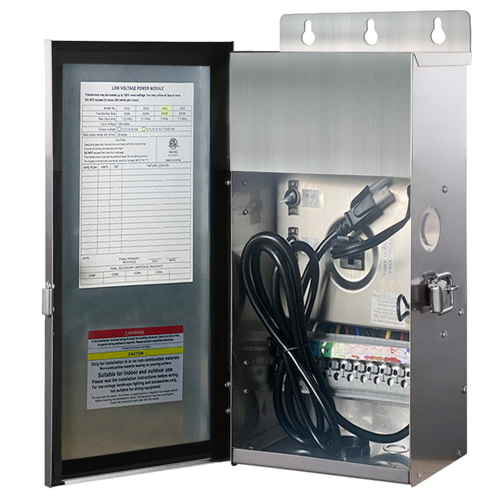 Envision WMT-LV-600W-SS 600W Multi-Tap Outdoor Transformer, Input: 120V, Stainless Steel