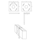 Envision ALIN-WM-WH Wall Mount Kit for ALIN2, White