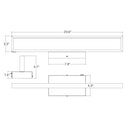 Envision LED-VT-ID-24-21W-5CCT-BN Vanity Light - Indirect, Brushed Nickel