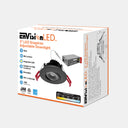 Envision LED-DLJBX-ADJ-3-8W-5CCT-BLK-R 3" Gimbal Downlight: SnapTrim-Line, Black