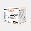 Envision LED-DLJBX-ADJ-4-12W-3WD-WH-R 4" Gimbal Adjustable Downlight Canless, White