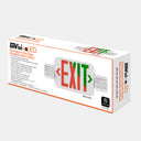 Envision LED-EM-EXT-RG-WH-CMB-RC LED Emergency Exit Sign RED/GREEN Single or Double Sided w/ Bug Eye w/ Remote Function, 3.5w, White