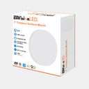 Envision LED-TSM-7R-15W-5CCT-WH 7" Round Surface Mount: Trimless-Line, White