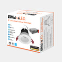 Envision LED-DLJBX-2-6W-3WD-W/W-S 2" Smooth Downlight: SnapTrim-Line, White