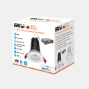 Envision LED-DLJBX-2-15W-50K-W/W-S 2" Smooth Downlight: SnapTrim-Line, White