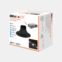 Envision LED-DLJBX-TML-4R-15W-5CCT-BLK 4" Round Downlight: Trimless-Line, White