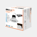 Envision LED-DLJBX-TML-4R-15W-5CCT-WH 4" Round Downlight: Trimless-Line, White