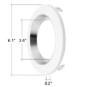 Envision CMD-TRIM-4-CSH-WH-SM 4" CMD: Clear-Specular Haze Reflector + White Trim