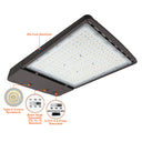 Envision LED-ARL3-3B-5P300-TRI-BZ-UNV Area Light: OPTIC-Line (Selectable), 300/270/240/210/180w, Bronze