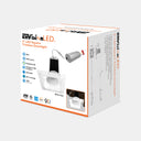 Envision LED-DLJBX-TML-2SQ-15W-5CCT-WH 2" Square Downlight: Trimless-Line, White
