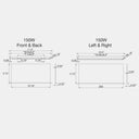 Envision ARL3-3B-L-HSS-BZ ARL3: OPTIC-Line: 4 Piece Shield for 5P150: BACK/FRONT/SIDES, Bronze