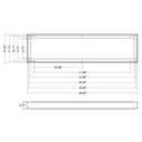 Envision 1X4-SM-3 1x4 Surface Mount Kit 3" Height for all panels and troffers, White