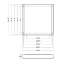 Envision 2X2-SM-3 2x2 Surface Mount Kit 3" Height for all panels and troffers, White