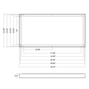Envision 2X4-SM-3 2x4 Surface Mount Kit 3" Height for all panels and troffers, White