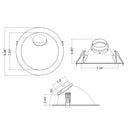 Envision CADM-8-WASH-WH 8" CADM: Wall Wash Trim White