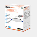Envision LED-SL-PNL-4R-3P12-5CCT-UNV 4" Slim Panel Wafer 120-277V 0-10, 12/9/7w, White