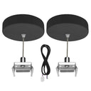 Envision SK-6FT-CPR-1WR-BL Suspension Kit: 6' Canopy Top 1 Wire (2 pcs), Black