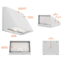 Envision LED-WPFC-TRZ-5P120-22K-WH-PC Wall Pack: FC-Trap-Line: Sensor Ready, 120/110/100/90/80W, White