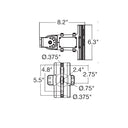Envision ARL3-SFA-WH ARL3: Slip Fitter/Straight Arm Combo, Bronze