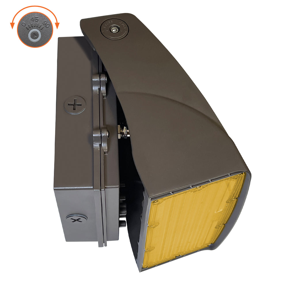 Envision LED-WPFC-ADJ-3P80W-22K-BZ Wall Pack: AFC-Line, 80/70/60W, Bronze
