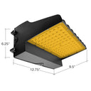 Envision LED-WPFC-FL-5P120W-22K-BL-PC Wall Pack: Flat-FC-Line, 120/110/100/90/80W, Black