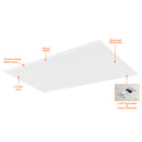 Envision LED-BPL-2X4-3P325-CTRI-UNV-SR 1x4 LED Panel: Backlit-Line, 325/290/260w, White