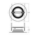 Envision ECV-RDL-5/6-15W-5CCT-WH-BFL 5/6" Retrofit Downlight: ECO-Line Baffle, White