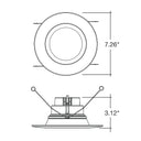 Envision LED-RDL-5/6-3P18-5CCT-WH-SM 5/6" Retrofit Downlight: RDL-Line, 18/14/10w, White