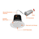 Envision LED-DLJBX-TML-2R-8W-5CCT-WH 2" Round Downlight: Trimless-Line, White