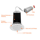 Envision LED-DLJBX-TML-2R-15W-5CCT-WH 2" Round Downlight: Trimless-Line, White