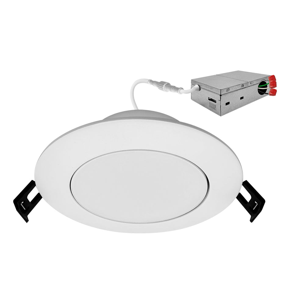 Envision LED-SL-TLAT-4R-10W-5CCT-WH 4" Adjustable Slim Panel Wafer, White