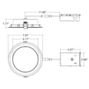 Envision LED-SL-TLAT-6R-13W-5CCT-WH 6" Adjustable Slim Panel Wafer, White