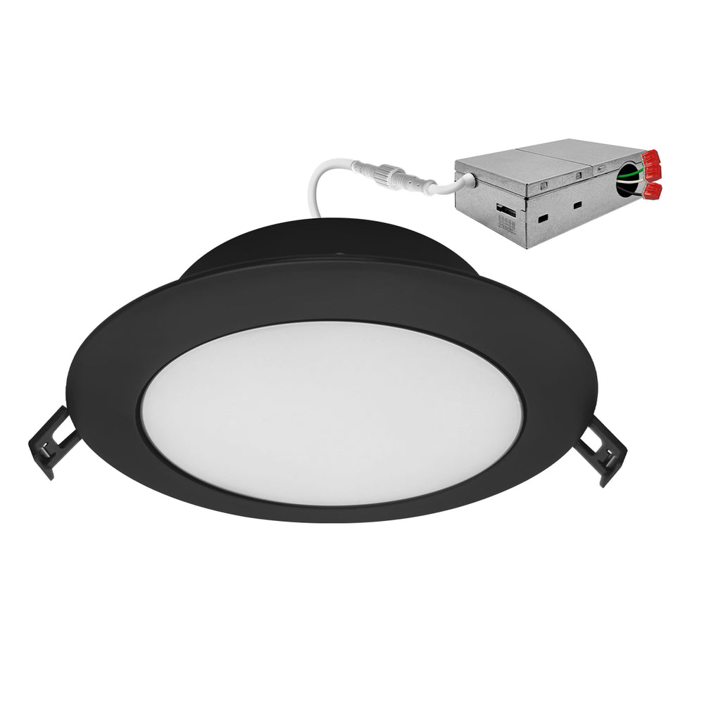 Envision LED-SL-TLAT-6R-13W-5CCT-BL 6" Adjustable Slim Panel Wafer, Black