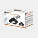 Envision LED-DLJBX-ADJ-6-18W-5CCT-BLK-R 6" Gimbal Adjustable Downlight Canless, Black