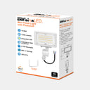 Envision LED-FL-15W-TRI-WH-KNYK-PC Mini Flood: XS-Line 1/2" Knuckle & Yoke Included, White