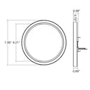 Envision LED-SLSM-7R-15W-5CCT-WH 7" Surface Mount Round: Slim, White