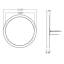 Envision LED-SLSM-12R-3P24-5CCT-WH 12" Surface Mount Round: Slim, 24/20/18w, White