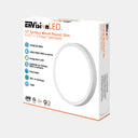 Envision LED-SLSM-12R-3P24-5CCT-WH 12" Surface Mount Round: Slim, 24/20/18w, White