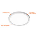 Envision LED-SLSM-15R-3P30-5CCT-WH 15" Surface Mount Round: Slim, 30/25/20w, White