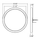 Envision LED-SLSM-24R-3P40-5CCT-WH 24" Surface Mount Round: Slim, 40/35/30w, White