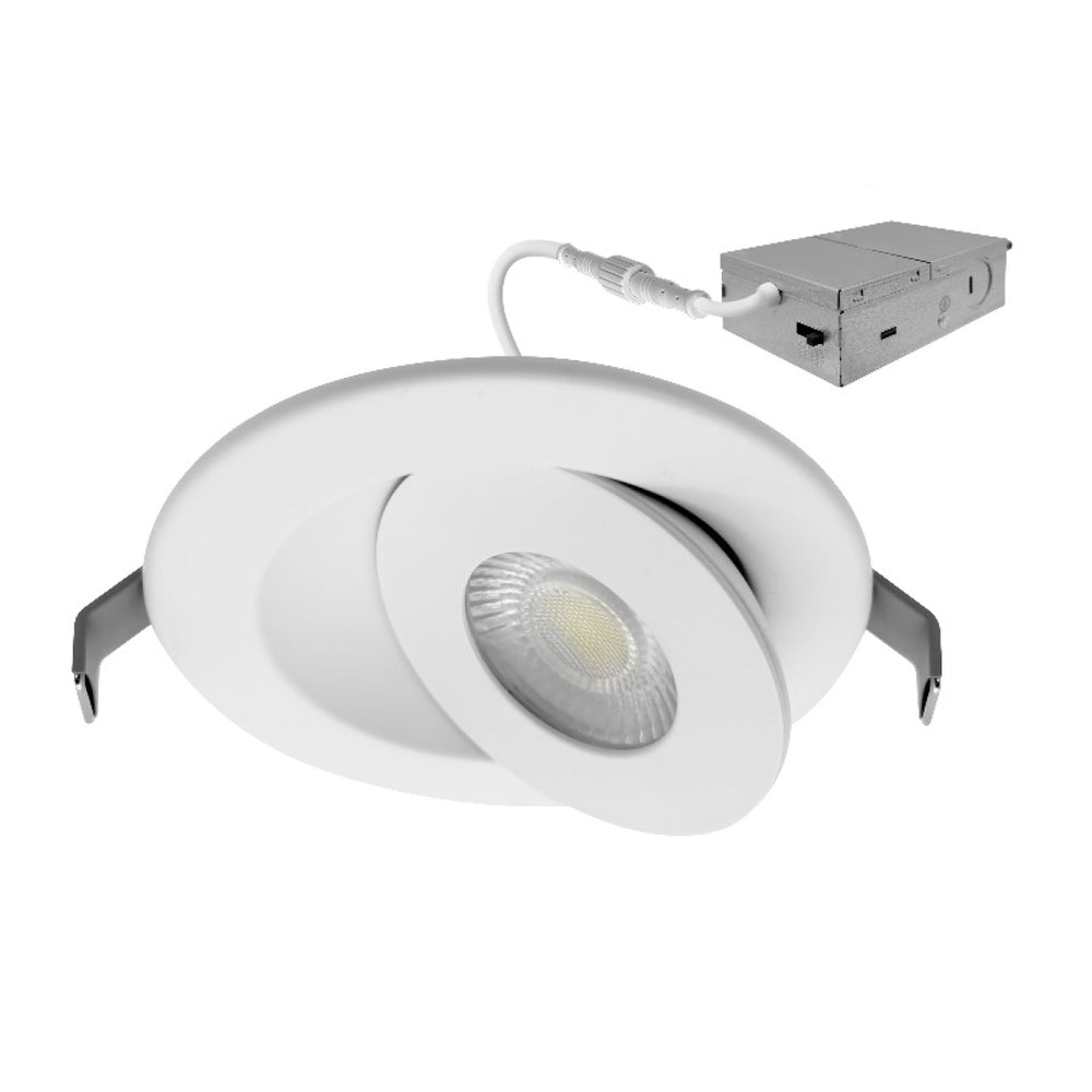 Envision LED-SL-FLT-4R-9W-5CCT-WH 4" Floating Gimbal Downlight (Canless) White Round Module
