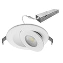 Envision LED-SL-FLT-4R-9W-5CCT-WH-UNV 4" Floating Gimbal Downlight (Canless) White Round Module