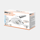 Envision LED-SL-FLT-6R-13W-5CCT-WH-UNV 4" Floating Gimbal Downlight (Canless) White Round Module FIRE RATED