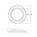 Envision LED-CDSK-6-11W-5CCT-BZ 6" Disk Lite: Cusp-Line, White